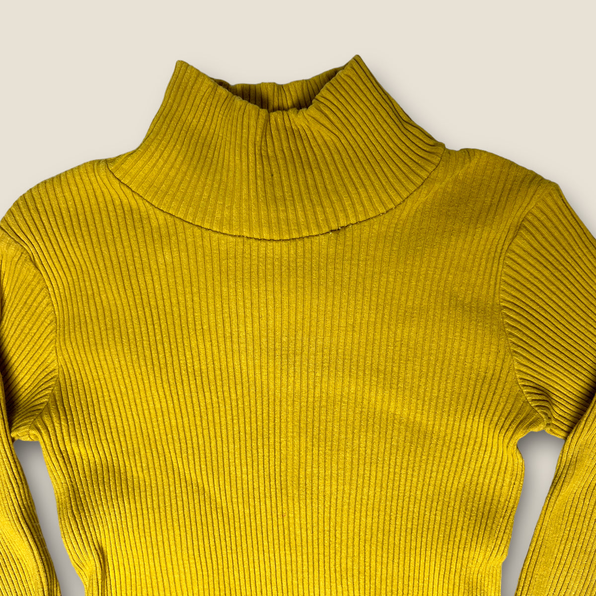 Mingo Mustard Ribbed Mock neck Top size 6-8 years